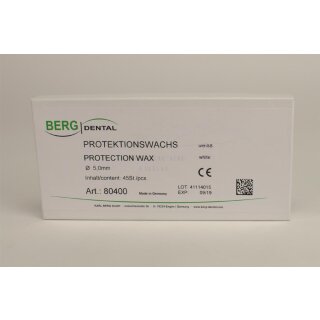 Protektionswachs weiß 5,0mm 45St