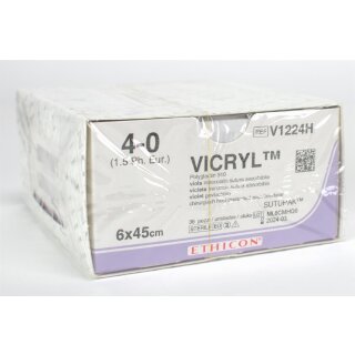 Vicryl violett 4-0/1,5 6x0,45 3Dtz