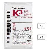 K3 NiTi-Files .06 Gr.15 30mm 6St