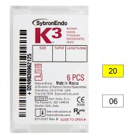 K3 NiTi-Files .06 Gr.20 30mm 6St