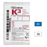 K3 NiTi-Files .06 Gr.60 30mm 6St