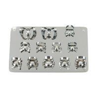 Fit Kofferdam Klammerbord m. 12 Kl. St