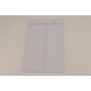 Krankenblatt C2 weiß kopfgel.100St