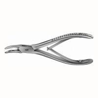 Hohlmeisselzange 3,4/155mm gebogen St