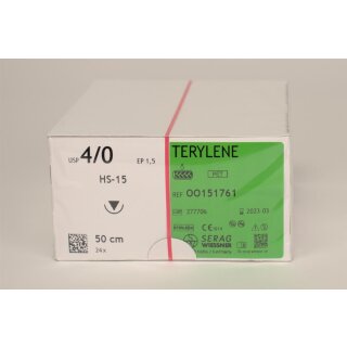 Terylene grün 4/0 HS-15 0,5 2Dtz