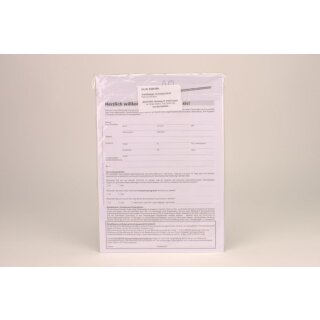 Anmeldebogen + Anamnese 2-Seitig Bl