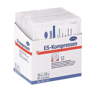 Es-Kompressen 5x5cm steril 8F Ap
