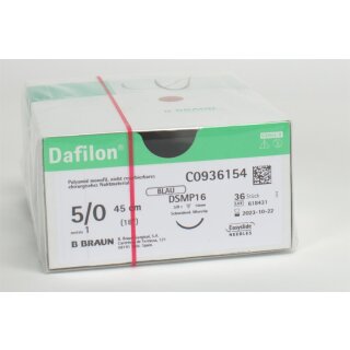 Dafilon blau 5/0 DSM16 45cm 3Dtz