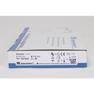 Erkodur 0,6/125mm klar m. UZF 20St