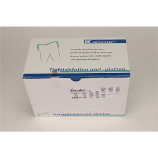 Erkodur 1,0/125x125 klar m. UZF 100St