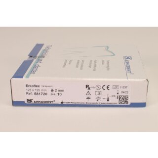 Erkoflex 2,0/125x125mm transpa 10St