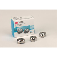 Edelstahlkronen EUR6 5St