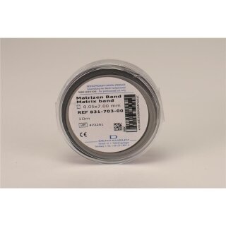 Matrizenband 0,05 X 7,0 mm 10m