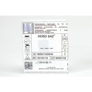 Hero Feilen 642 ISO 40 21mm 2%  6St