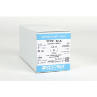 Resorba Seide schwarz 3/0 HS22  1Dtz