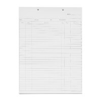 Krankenblatt B1 weiß kopfgel. 100St