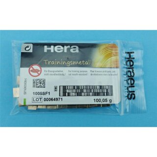 Heraeus Trainingsmetall 100g  Pa