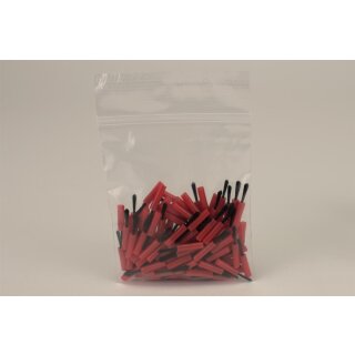 Pinseleinsätze stark rot 100st