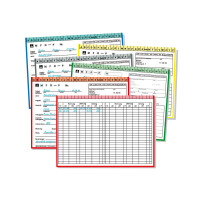 Doppelkarteikarte 61 blau  100St