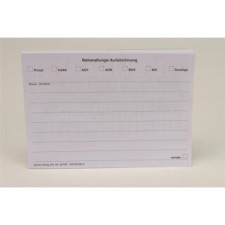 Behandlungsaufzeichnung A6 100St