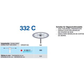 Diamantscheibe H 332 300 C fein St
