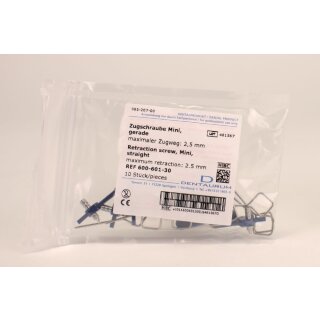 Zugschraube Edelst. mini gerade 10St