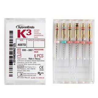 K3 NiTi-Files .06 25mm Procedure-Pa