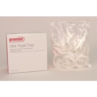 Alfa Triple Tray weiß mittel  24St