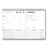Notfallkartei A5-weiß 2-Fach 100St