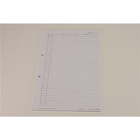 Krankenblatt M1 weiß Seitgel.100St