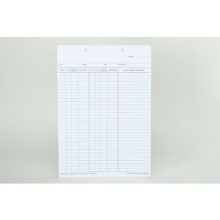 Krankenblatt E weiß kopfgel. 100St