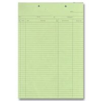 Krankenblatt B grün kopfgel. 100St