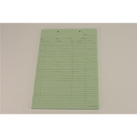 Krankenblatt B grün kopfgel. 100St