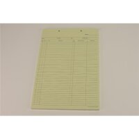 Krankenblatt B gelb kopfgel. 100St