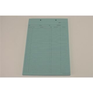 Krankenblatt B blau kopfgel. 100St