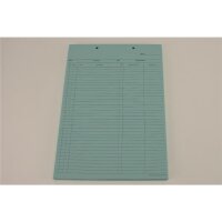 Krankenblatt B blau kopfgel. 100St