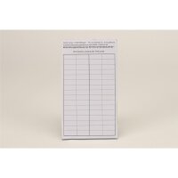 Aufkleber Behandl. Zeiträume weiß 50St