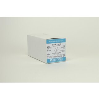 Resorba Seide schwarz 4/0 HS18 1Dtz