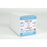 Resorba Seide schwarz 2/0 HS22  1Dtz