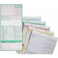 Doppelkarteikarte 61 weiss 100St