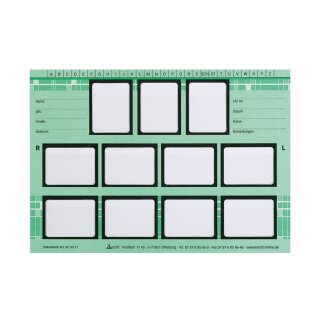 Zahnfilmkarten 83.11 Derfla Pa