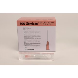 Sterican Einmalk. 1,20x40 18G  100St