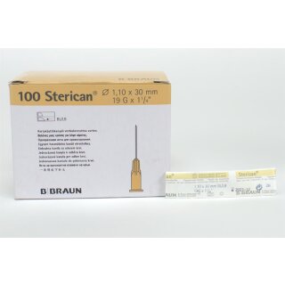 Sterican Einmalk. 1,10x30 19G  100St
