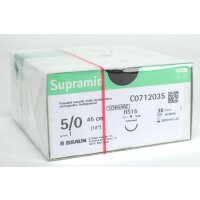 Supramid schwarz HS15 5/0 45cm 3Dtz