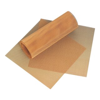 Drahtnetz Mitt 50x10cm vergoldet Rl