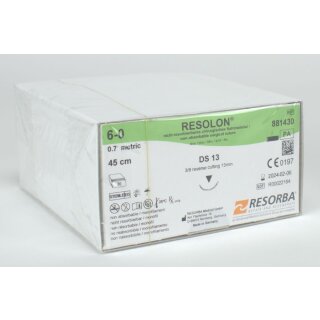Resolon Monofil blau 6/0 DS13  3Dtz