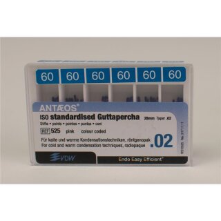 Guttapercha Stifte Tap.02 60  120St