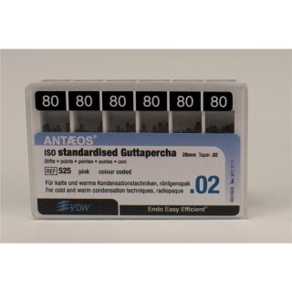 Guttapercha Stifte Tap.02 80  120St