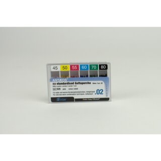 Guttapercha Stifte Tap.02 45-80  Pa