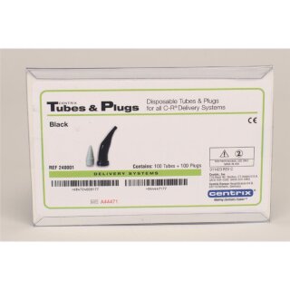 Black Tubes + Plugs 100St